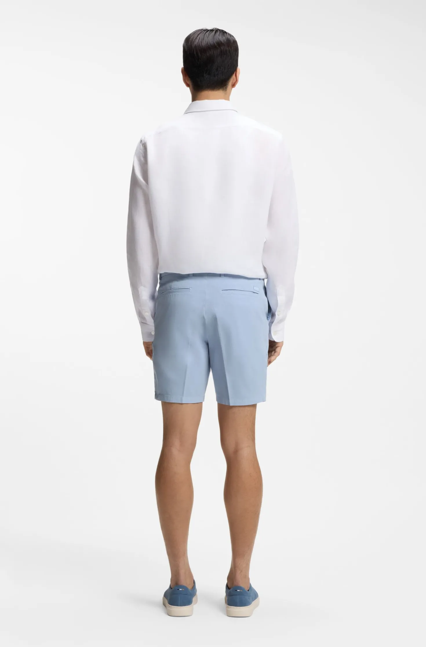 Modern-Fit Shorts aus Stretch-Baumwolle