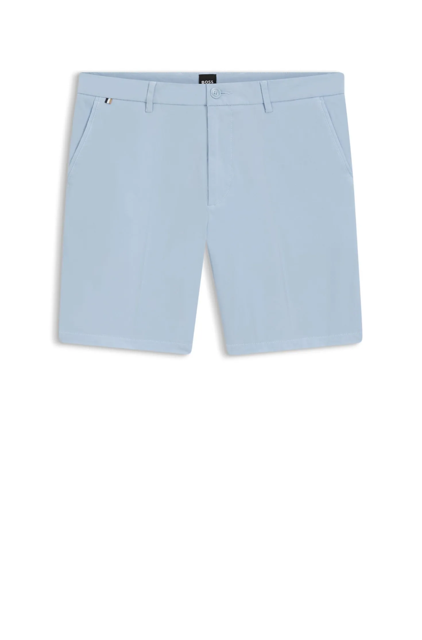 Modern-Fit Shorts aus Stretch-Baumwolle