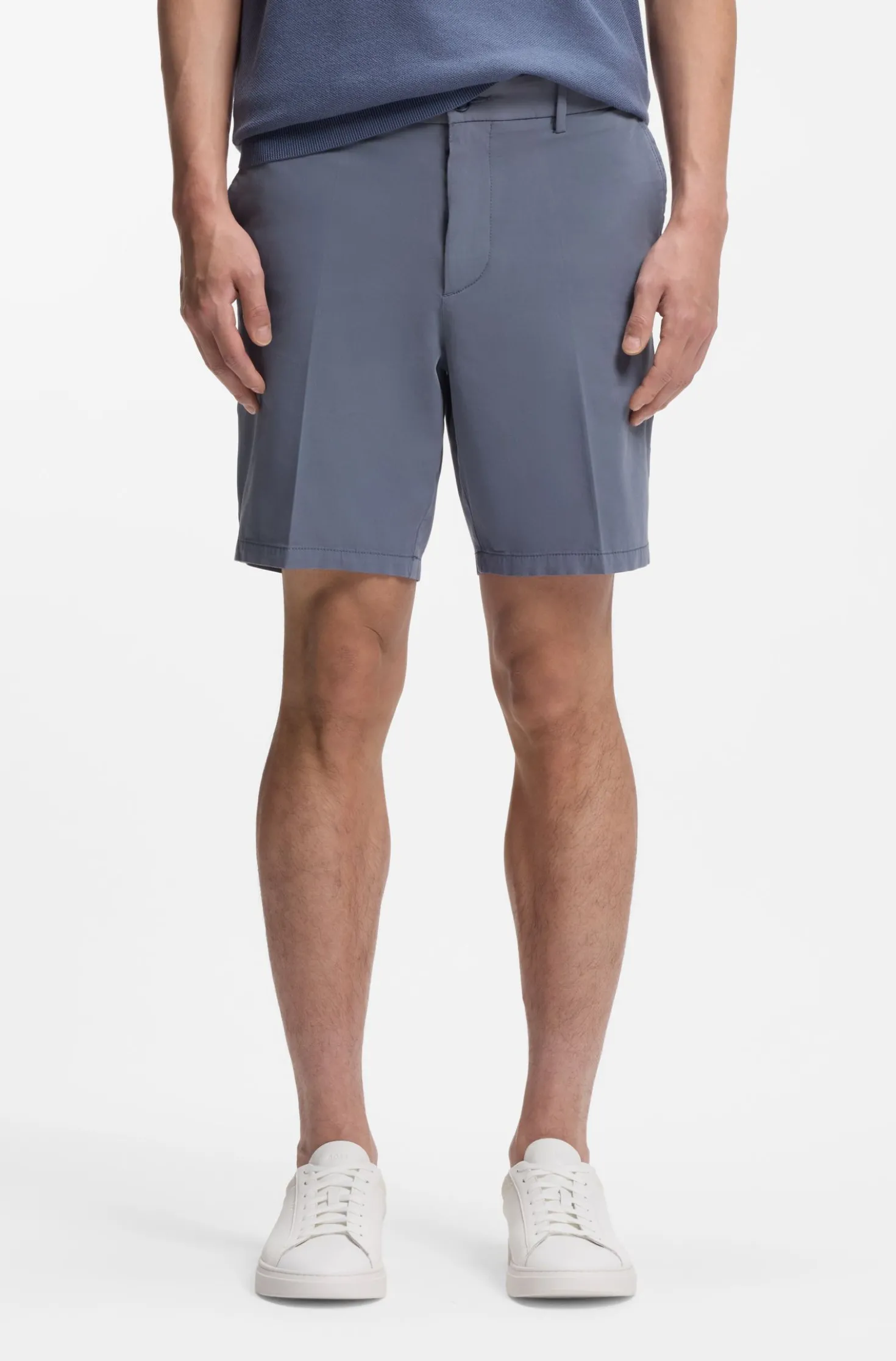 Modern-Fit Shorts aus Stretch-Baumwolle