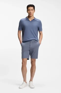 Modern-Fit Shorts aus Stretch-Baumwolle