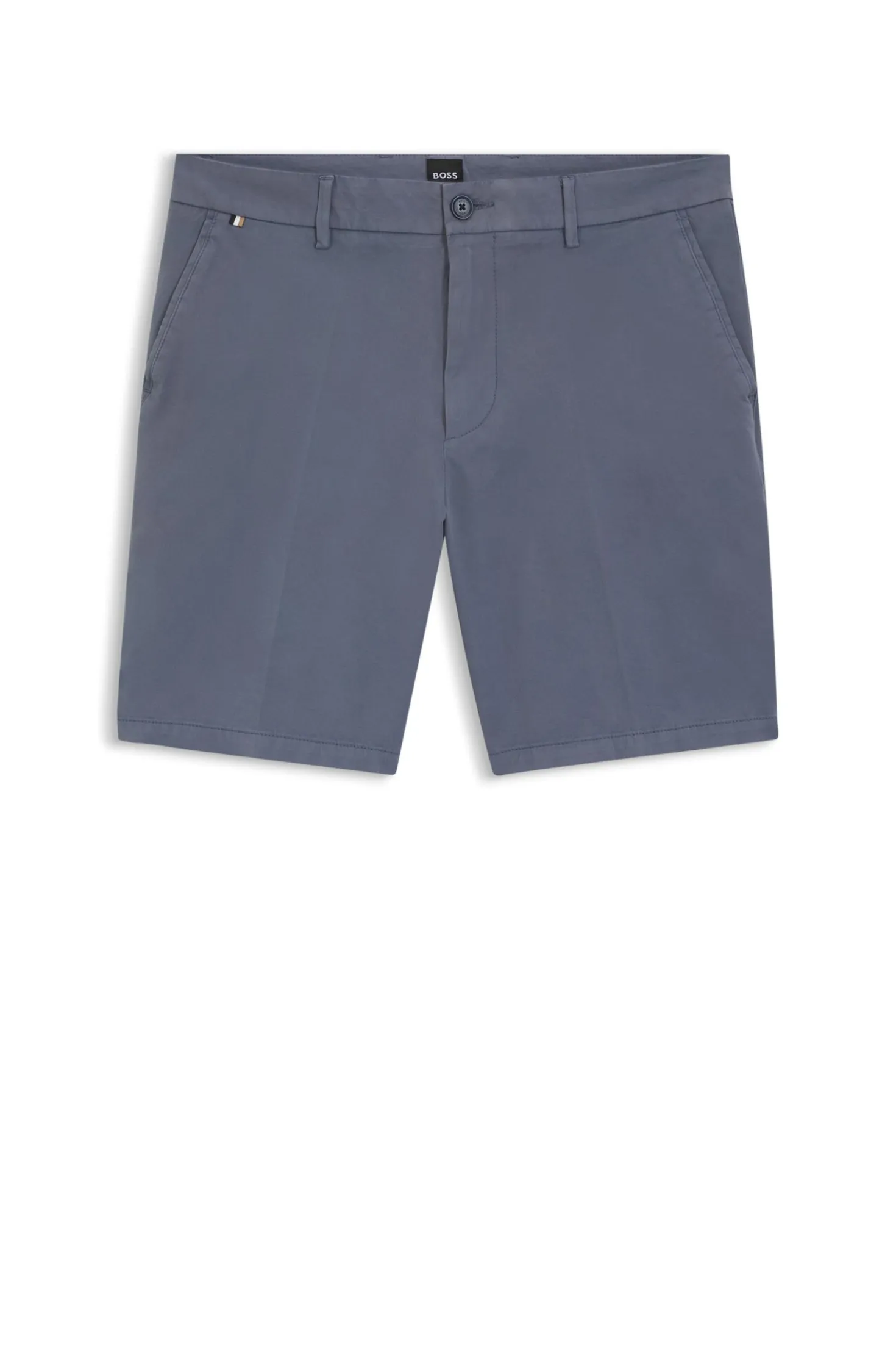 Modern-Fit Shorts aus Stretch-Baumwolle