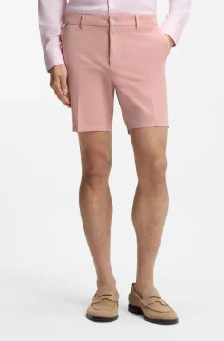 Modern-Fit Shorts aus Stretch-Baumwolle