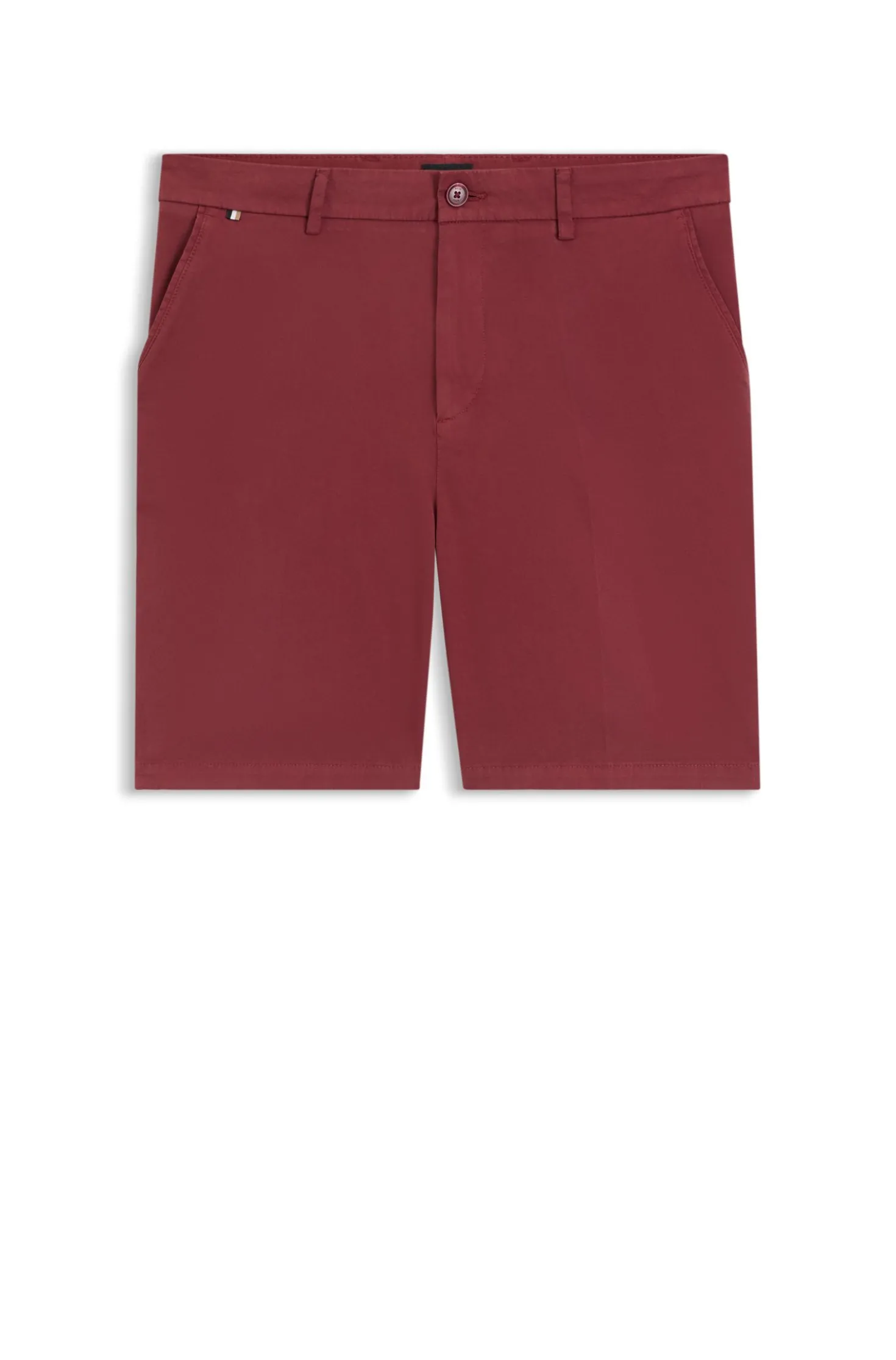 Modern-Fit Shorts aus Stretch-Baumwolle