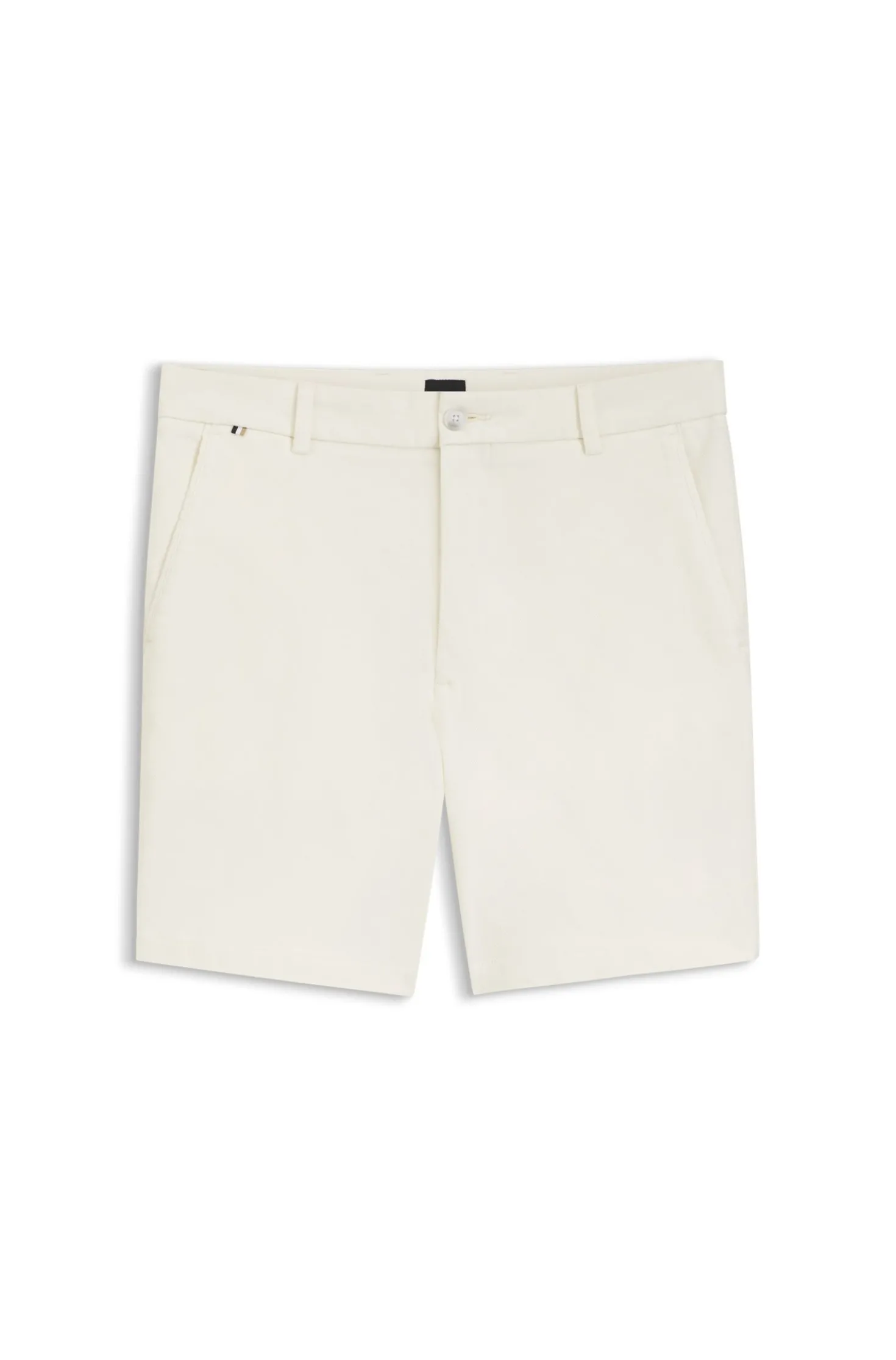 Modern-Fit Shorts aus Stretch-Baumwolle