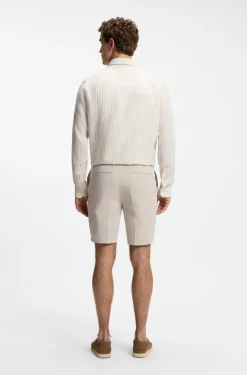 Modern-Fit Shorts aus Stretch-Baumwolle