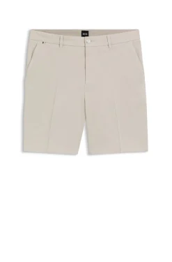 Modern-Fit Shorts aus Stretch-Baumwolle