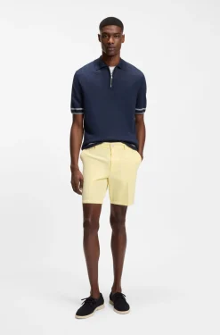 Modern-Fit Shorts aus Stretch-Baumwolle