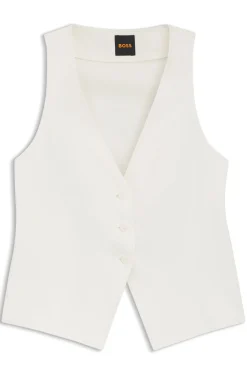 Modern-Fit Weste mit Rückenschlitz