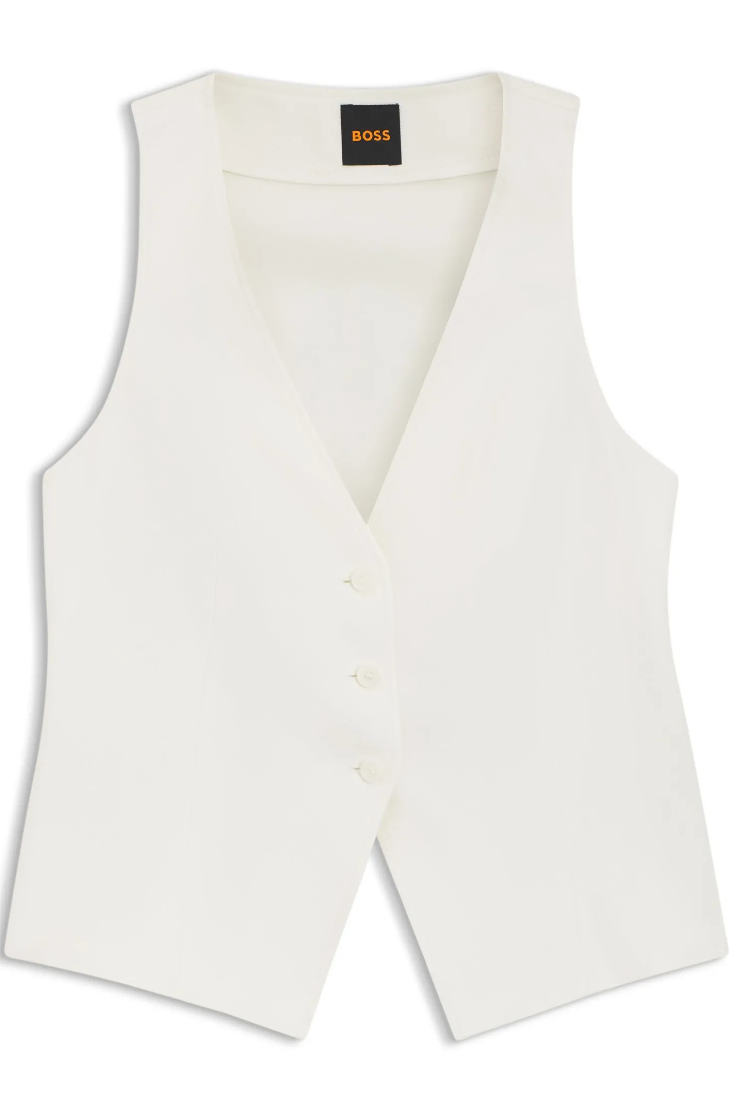 Modern-Fit Weste mit Rückenschlitz