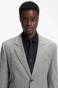 Modern-Fit Zweiteiler aus Sharkskin-Gewebe