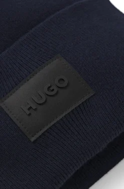 Mütze aus Baumwolle mit Logo-Label