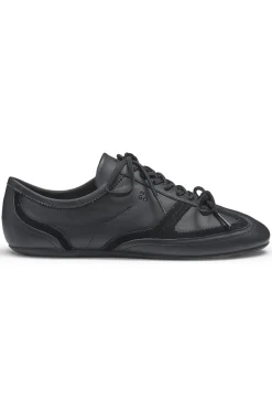 Nappaleder-Sneakers mit Veloursleder-Details