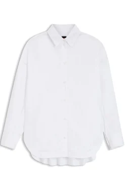 Oversized Bluse aus Baumwoll-Popeline