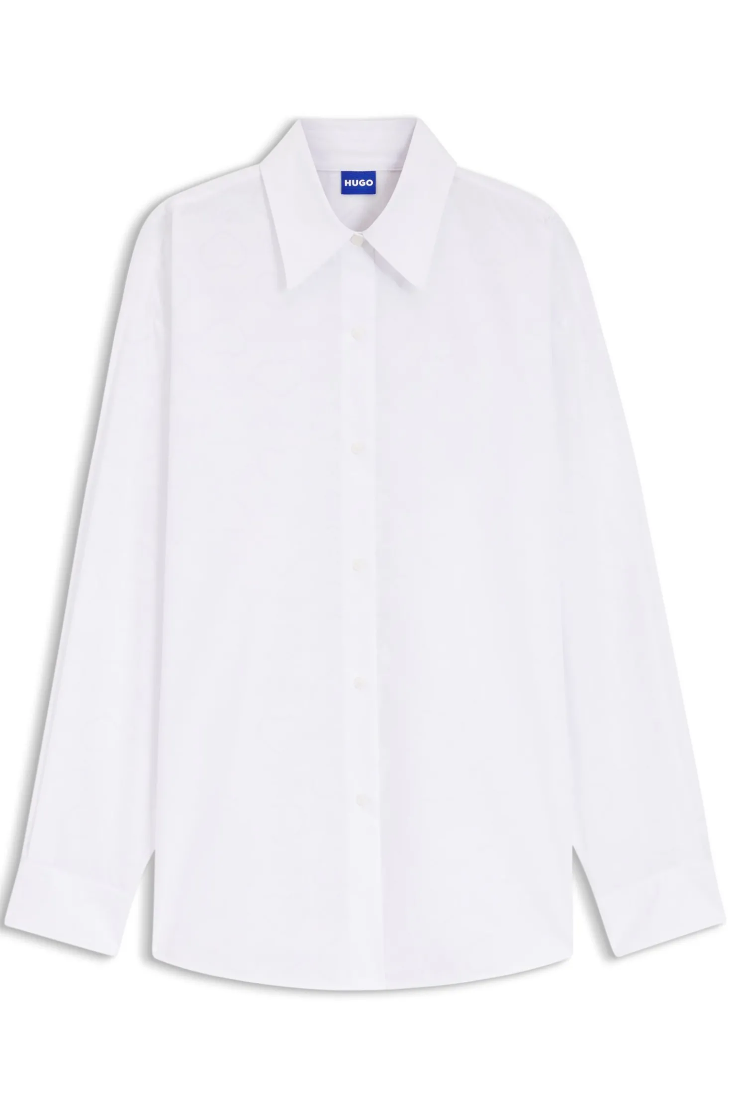 Oversized Bluse mit Herz- und Logo-Print in Ausbrenner-Optik
