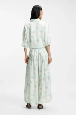 Oversized-Fit Hose mit weitem Bein und Blumenprint
