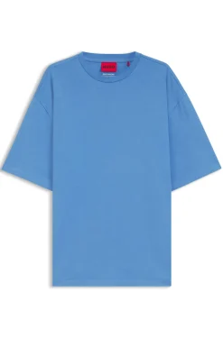 Oversized-Fit T-Shirt aus Baumwolle mit fortlaufendem Logo-Print
