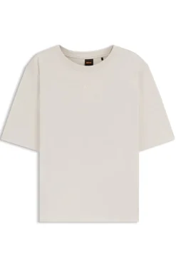 Oversized T-Shirt aus Baumwoll-Jersey mit Schaumdruck-Logo