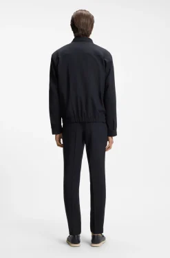 Packbares Relaxed-Fit Overshirt aus waschbarem Woll-Mix