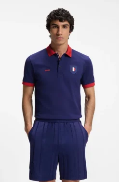Paddy Poloshirt mit Landesflaggen-Details