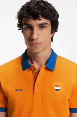 Paddy Poloshirt mit Landesflaggen-Details