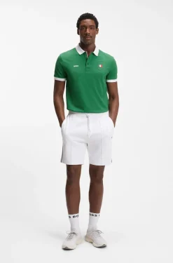 Paddy Poloshirt mit Landesflaggen-Details