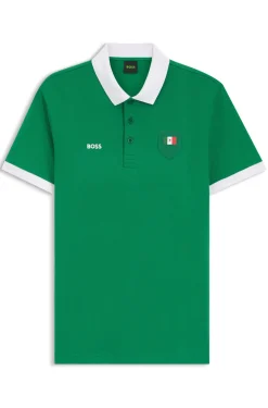 Paddy Poloshirt mit Landesflaggen-Details