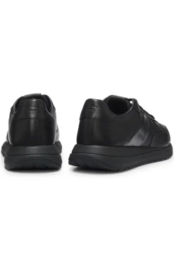 Porsche x BOSS Ledersneakers mit perforierten Details
