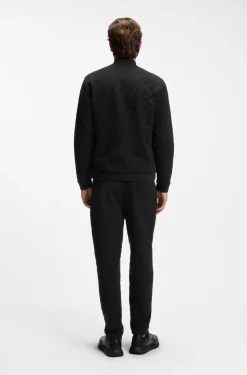 Porsche x BOSS Sweatjacke aus Jacquard mit Pascha-Karo