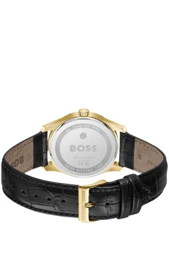 Principle Prestige Uhr mit schwarzem strukturiertem Zifferblatt