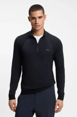 Pullover aus Baumwoll-Mix mit Troyerkragen