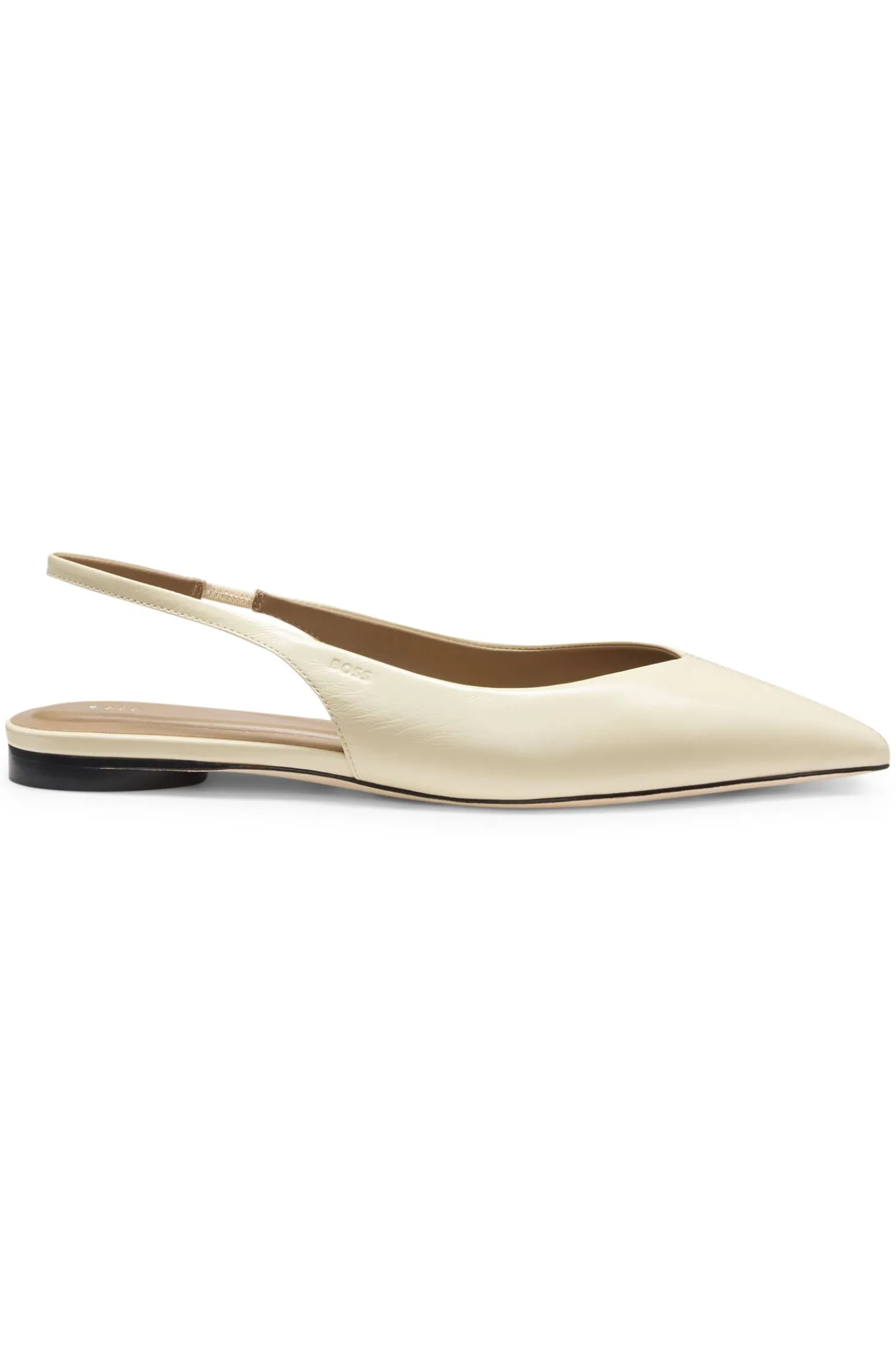 Pumps aus Leder mit Slingback-Riemen