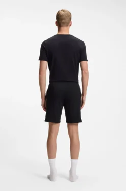 Pyjama-Shorts aus elastischer Baumwolle mit Signature-Streifen-Details