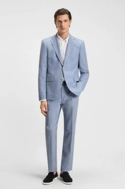 Regular-Fit Anzug mit Allover-Muster