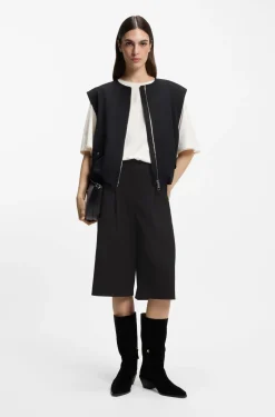 Regular-Fit Bermuda-Hose mit ausgestelltem Bein