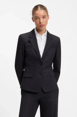 Regular-Fit Blazer aus elastischem Gewebe