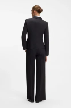 Regular-Fit Blazer aus elastischem Gewebe