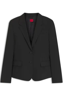 Regular-Fit Blazer aus elastischem Gewebe