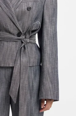 Regular-Fit Blazer aus meliertem Denim