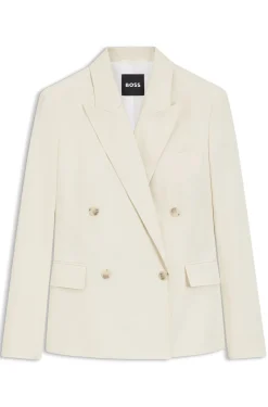 Regular-Fit Blazer aus Stretch-Baumwolle