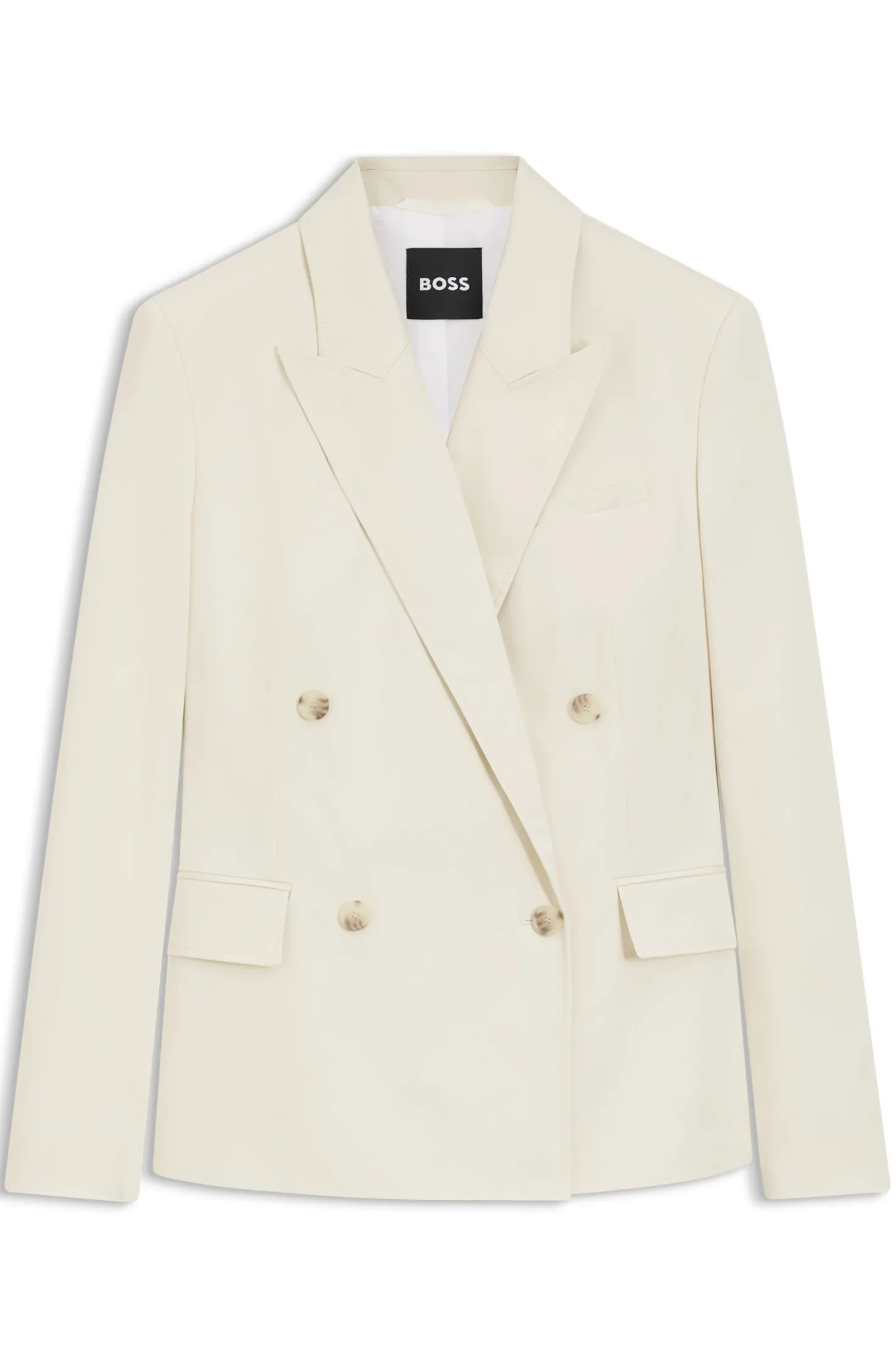 Regular-Fit Blazer aus Stretch-Baumwolle