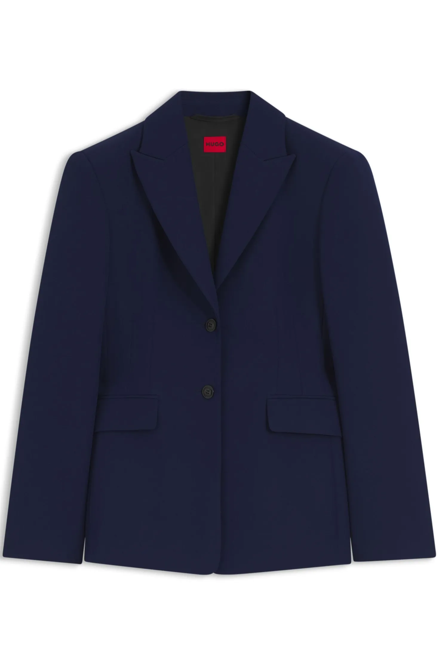 Regular-Fit Blazer aus Stretch-Gewebe