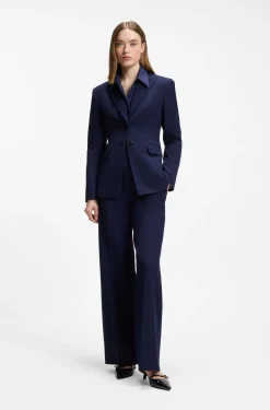 Regular-Fit Blazer aus Stretch-Gewebe