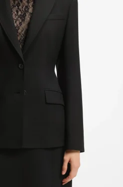 Regular-Fit Blazer aus Stretch-Twill
