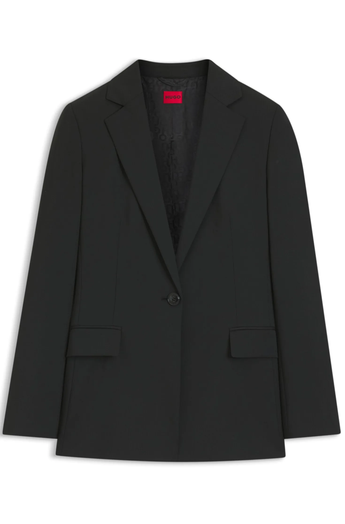 Regular-Fit Blazer mit fallendem Revers