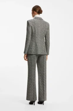 Regular-Fit Blazer mit Fischgrätmuster