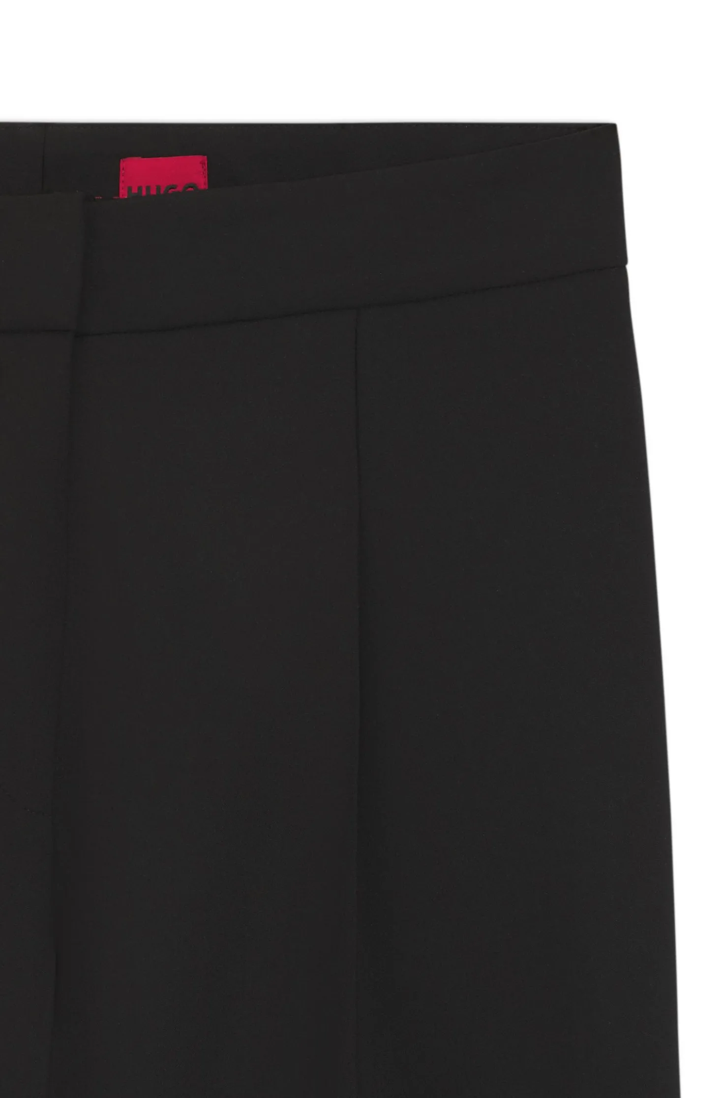 Regular-Fit Hose aus elastischem Gewebe mit weitem Bein