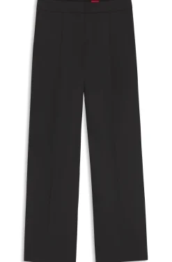 Regular-Fit Hose aus elastischem Gewebe mit weitem Bein