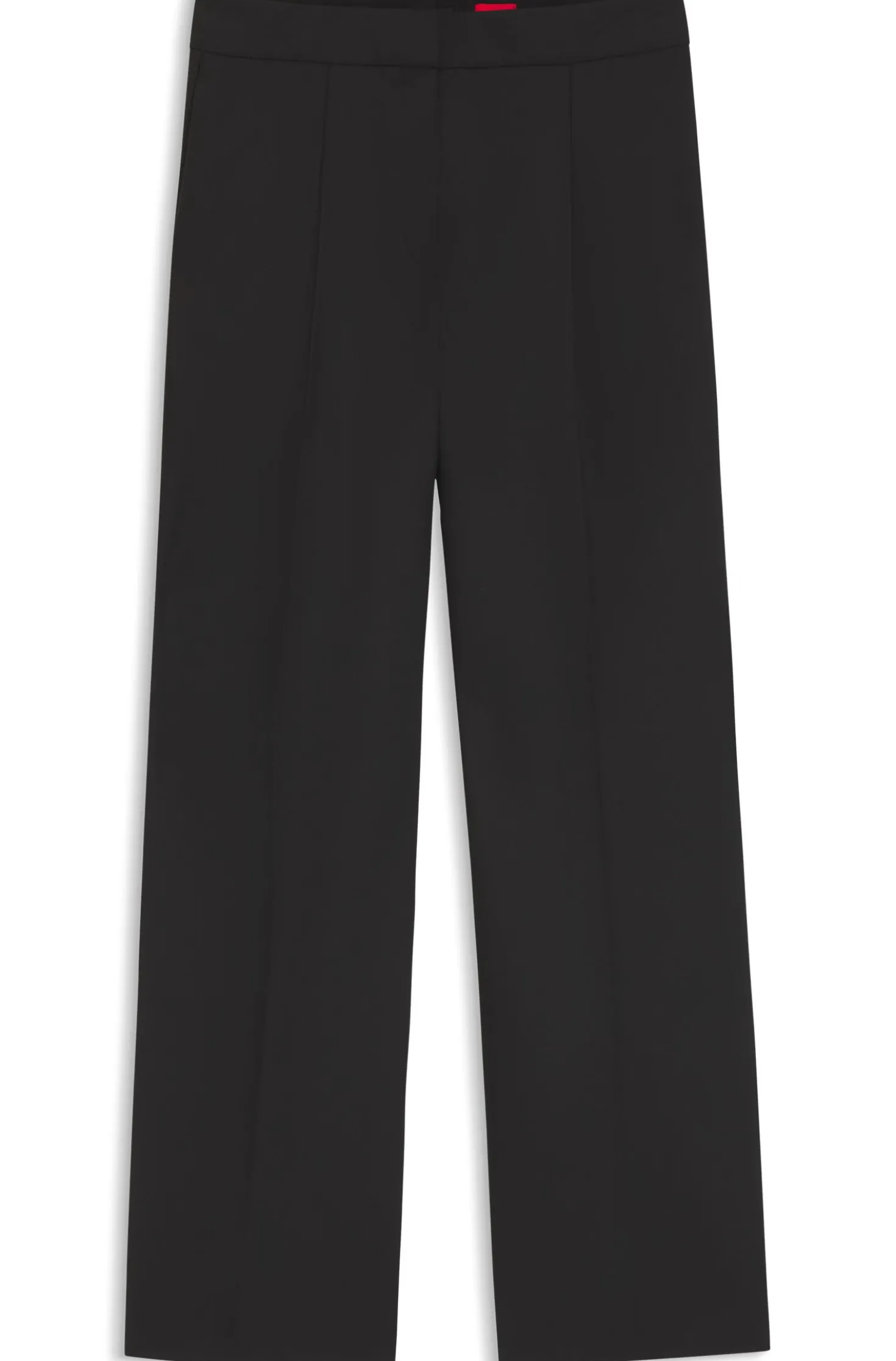 Regular-Fit Hose aus elastischem Gewebe mit weitem Bein