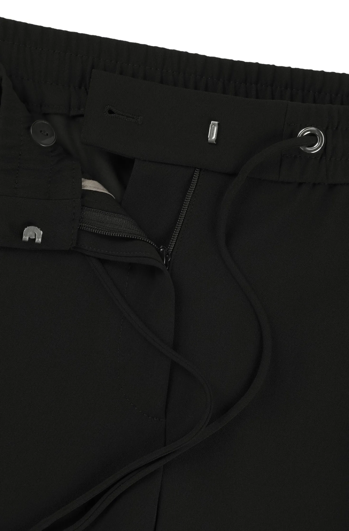 Regular-Fit Hose aus japanischem Krepp