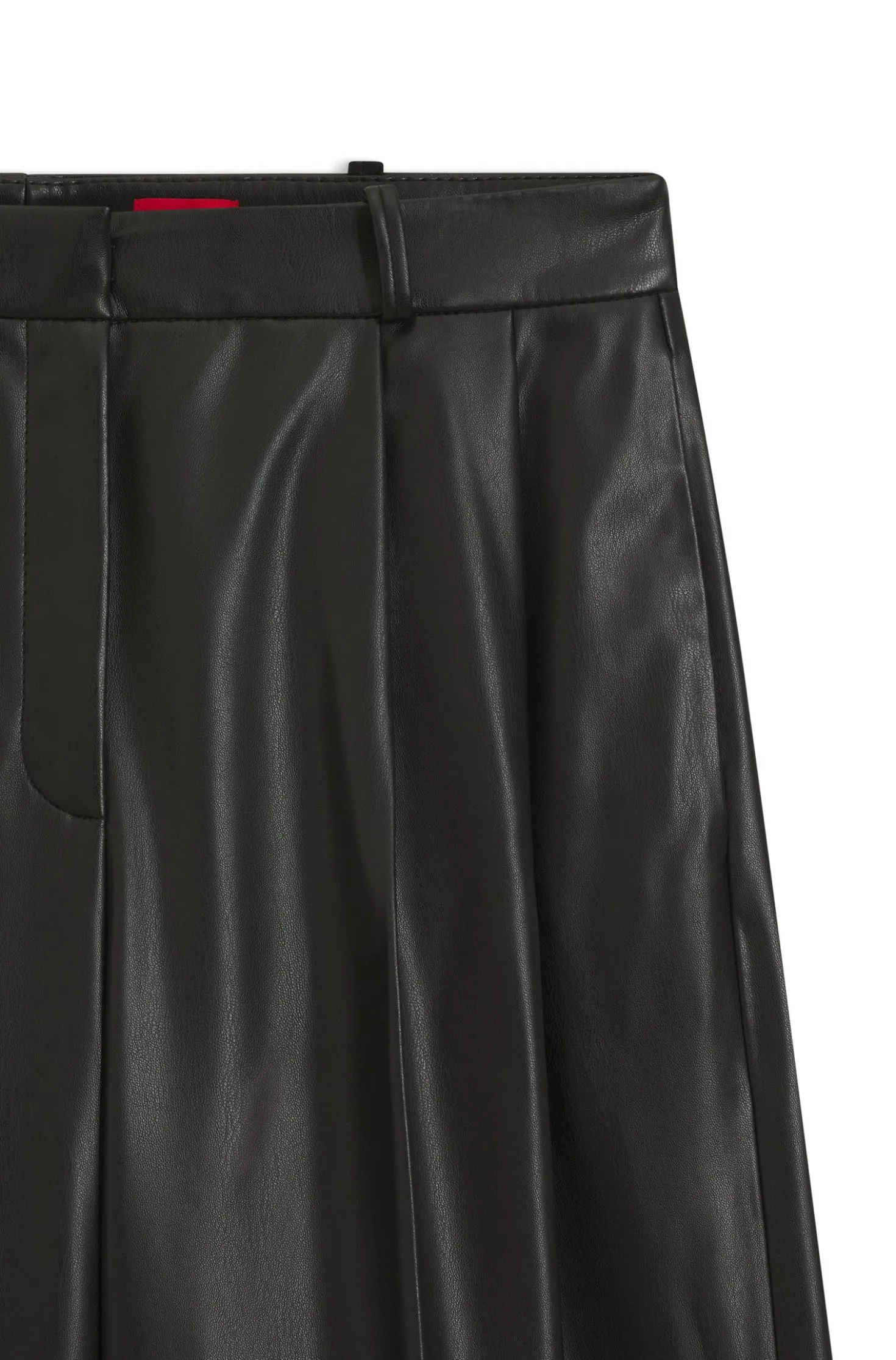 Regular-Fit Hose aus Kunstleder